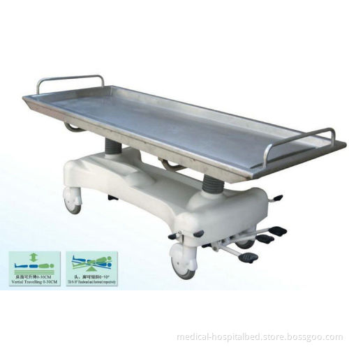 3 Function Hydraulic Stainless Steel Corpse / Cadaver Trolley